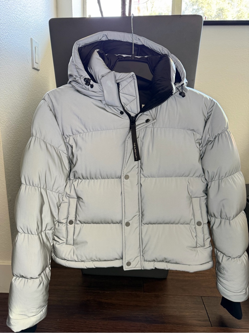 Aritzia Super Puff™ Shorty, Reflective powder coated goose-down puffer jacket - Picture 4 of 16